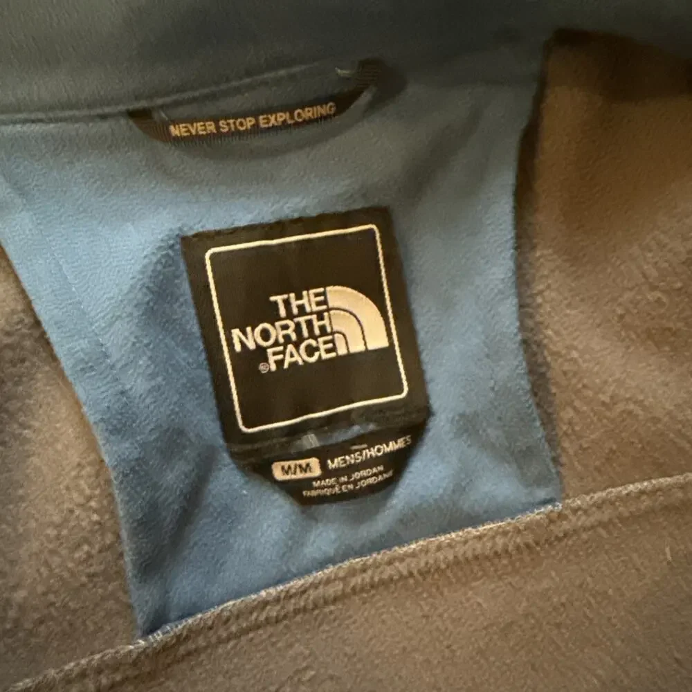 EUC North Face Apex Bionic Wind Wall Jacket Men's Medium Gray Blue